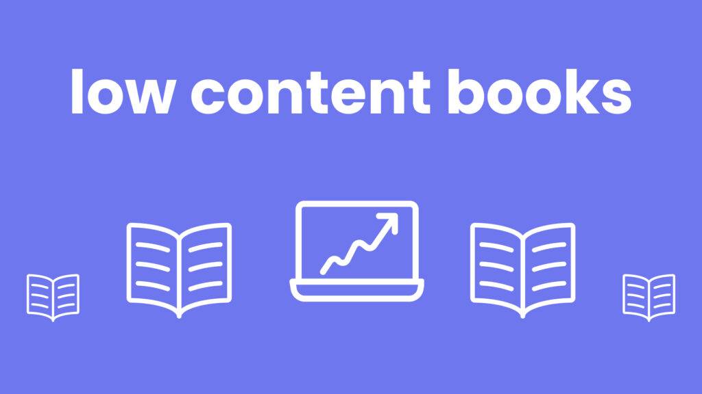 how to create low content books to sell on amazon